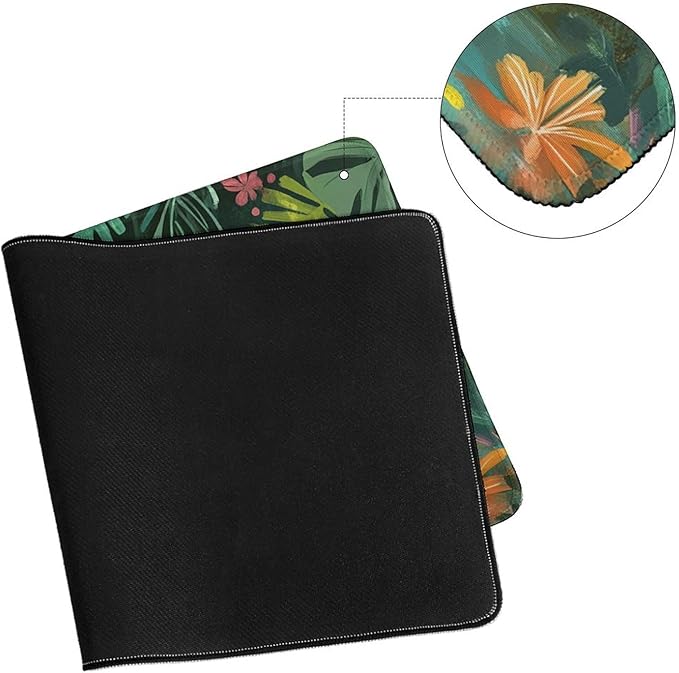 Large Ergonomic Gaming Mouse Pad Playful Baby Elephant - Fun Safari Animal Theme with Non-Slip Base Water-Resistant Surface and Stitched Edges 40X75cm