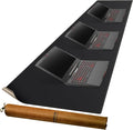 MAIDERN Leather Desk Mat, XXL 78.7” x 24” Reversible Large Desk Pad Mat, Cork & Leather Large Mouse pad for Desk, Waterproof Computer Desk Mat for Gaming Home Office (Black)