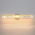 Gold Bathroom Light Fixtures, 32 Inch Modern Vanity Lights for Bathroom 24W Dimmable Vanity Lighting Fixtures Over Mirror LED Vanity Light Bar for Restroom Mirror 3000K