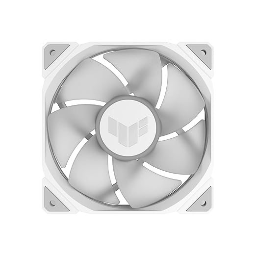 ASUS TUF Gaming TR120 120mm ARGB White Reverse Fan Blade Triple Pack 28mm Fan Frame, 2.75mm H2O Static Pressure, 76.3 CFM Airflow, Double-Layer LED Array, Flexible Side Pattern, Aura sync, PWM