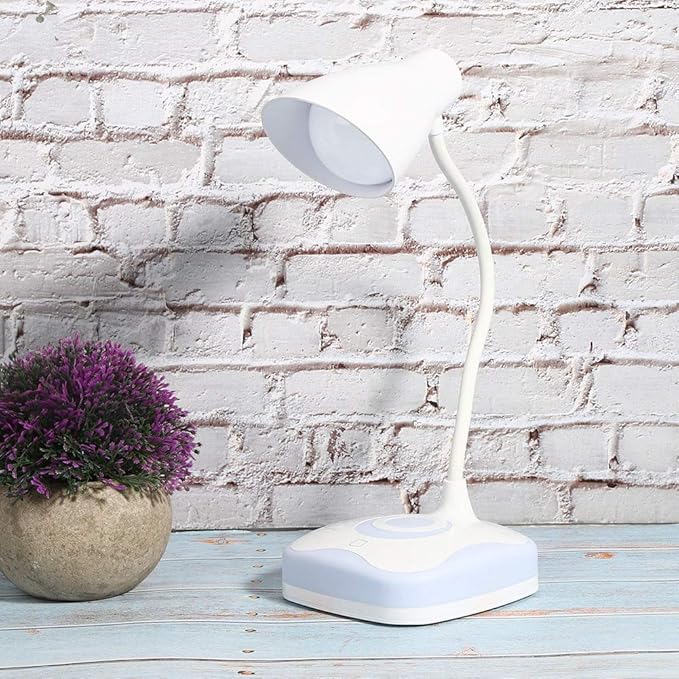 Mood Lighting LED Lamp, 2 in 1 Table Lamp Night Light, 3 - Level Touch Control, USB Rechargeable - Flicker - Free Eye - Care, Flexible Gooseneck, Ideal for Reading and Bedroom