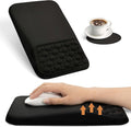 Ospelelf Mouse Pad with Wrist Rest Black Ergonomic Comfortable Wrist Support Mousepad for Laptop Computer