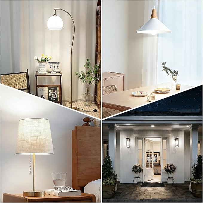 Brightever A19 Dimmable LED Bulbs, 100 Watt Equivalent Light Bulb, 12W Standard e26 Bulbs Neutral White 4000K, 1100 Lumens, Energy Efficient for Bedroom Living Room Home Office Lamp, 4-Pack