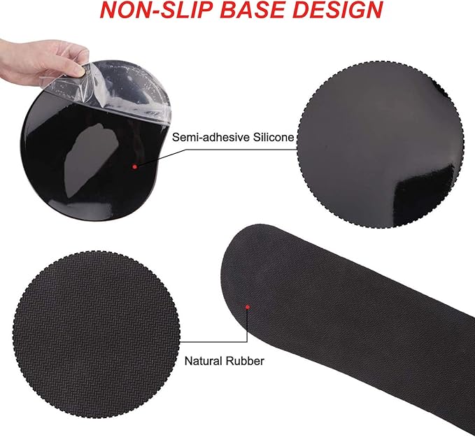 ArtSo Upgraded Wrist Rest Support for Mouse Pad & Keyboard, Ergonomic Gel Mousepad Non-Slip Rubber Base Home, Office Wrist Support, Easy Typing Cushion Neoprene, Soft Memory Foam, Red Van Gogh Painting