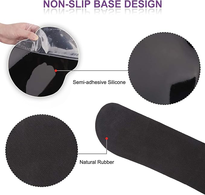 ArtSo Mouse Pad Keyboard Wrist Rest Support Ergonomic, Upgraded Cushion Mousepad Gel Memory Foam Non-Slip Rubber Base Wrist Support & Easy Typing for Home, Office, Purple Blue Marble