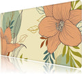Desk Mat, Abstract Flowers XXL 35.4"x15.7"Large Gaming Mouse Pad, 3mm Thick Gaming Keyboard Pad,Desk Pad Non-Slip Rubber Base with Stitched Edges for Office Game Home Decor