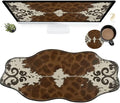 Art Leopard Large Gaming Mouse Pad Plus a Coaster, 35.4 x 15.7 inches Desk Mat Extended XXL Mousepad with Stitched Edge Non-Slip Rubber, Desk Pad Computer Mouse Mat for Home Office
