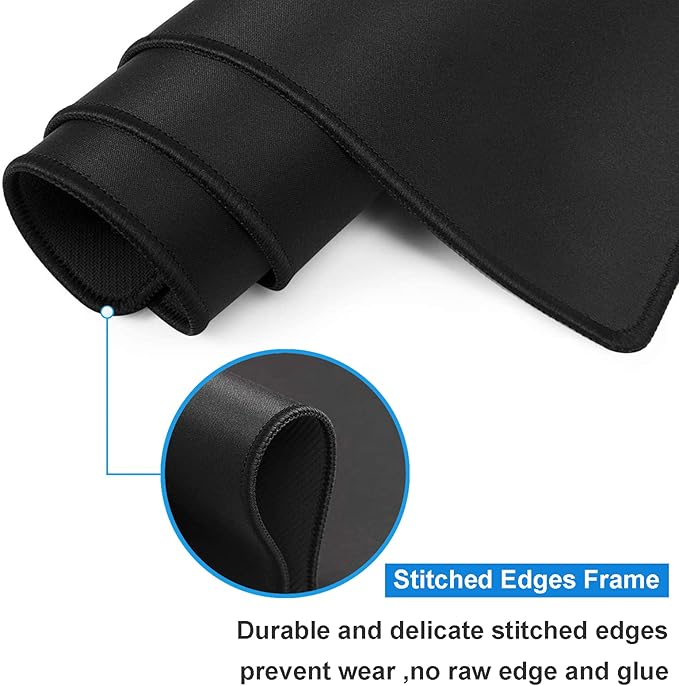 Large Gaming Mouse Pad Red Custom Mouse Pads,Mousepad with Anti-Slip Rubber Base and Stitched Edges Mouse Mat,Big Desk Pad for Computer Keyboard,Office Desk Mat for Desktop,31.5x15.7 Inches