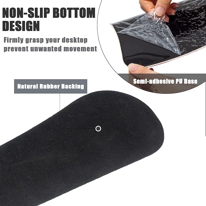 RICHEN Keyboard Wrist Rest and Mouse Pad with Wrist Support, Memory Foam Set for Gaming and Office, Comfortable & Lightweight for Easy Typing (Pink Butterfly)