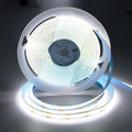 16.4FT/5M COB LED Strip Lights, Cold White 6500K Cuttable LED Tape Lights, 1600 LEDs High Bright CRI 93+ Flexible Self Adhesive Lights Strip for Bedroom, Mirror, Indoor Decor (No Plug)