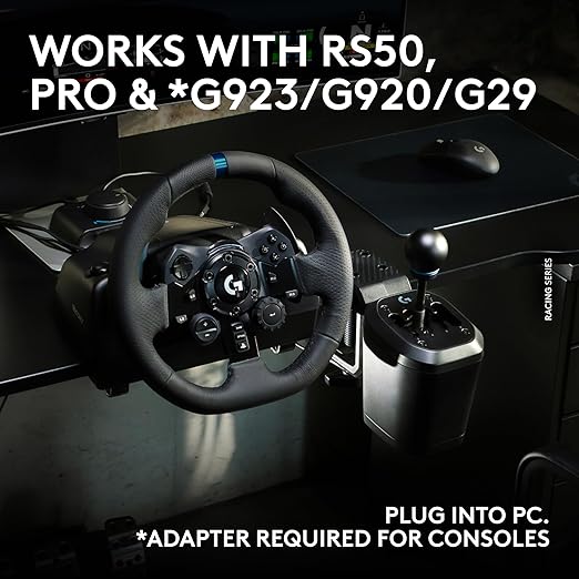 Logitech G RS H-SHIFTER - Sim Racing Gear Shifter compatible with PRO, RS50 Racing Wheel Base for consoles PlayStation 5, Playstation 4, Xbox-Series X|S, Xbox-One, and PC