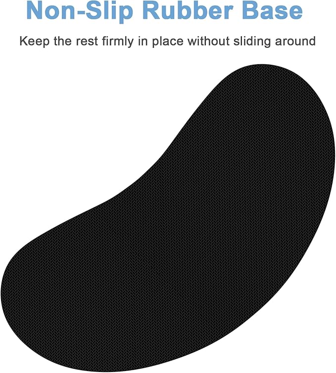 Dapesuom Mouse Wrist Rest, Ergonomic Memory Foam Mouse Wrist for Computer Desk Mats Support, Hand Rest Pad Cushion for Gaming, Office, Laptop, Men, Women, Pain Relief & Easy Typing, Malachite Green