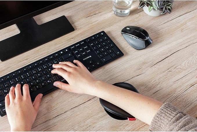 CHERRY SLIDEPAD Ergo Sliding armrest to Improve ergonomics at the Workplace. Full Freedom of Movement with a Comfortable Posture at the Same time