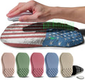 Ergonomic Raised Mouse Pad Wrist Support with Bilateral Slope Memory Foam Mousepad for Wrist Rest and Carpal Tunnel 11.8x7.9〃National Flag