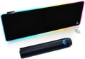 Cacoy 55" x 20" RGB Gaming Mouse Pad XXL, Large LED Lighting Desk Mat, 9-Light Mode Keyboard Pad with Non-Slip Rubber Base and Smooth Surface, Extended Computer Mousepad for Game, Office & Home, Black