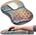 Mouse Pad Wrist Support, Ergonomic Mouse Pad with Massage Dot, Comfortable Computer Mouse Pad for Laptop, Wrist Rest Mousepad with Non-Slip PU Base for Office & Home, 12 x 8 in