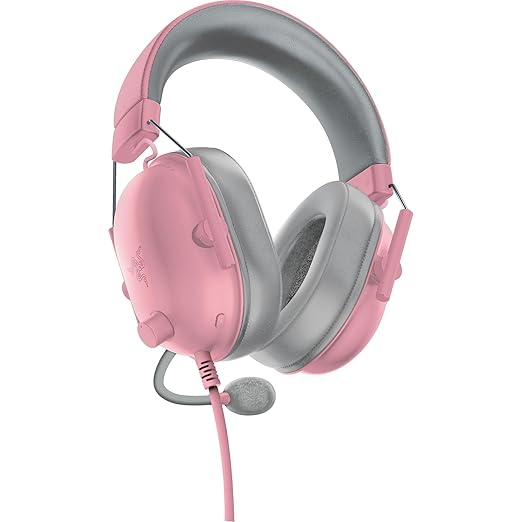 Razer BlackShark V2 X Xbox Gaming Headset: 50mm Drivers - Cardioid Mic - Lightweight - Comfortable Noise Isolating Earcups - for Xbox Series X, Series S, PS5, PC, Switch via 3.5mm Jack - Quartz Pink