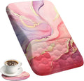 Ospelelf Pink Mouse Pad with Wrist Support Large Ergonomic Office Comfy Mousepad Wrist Rest