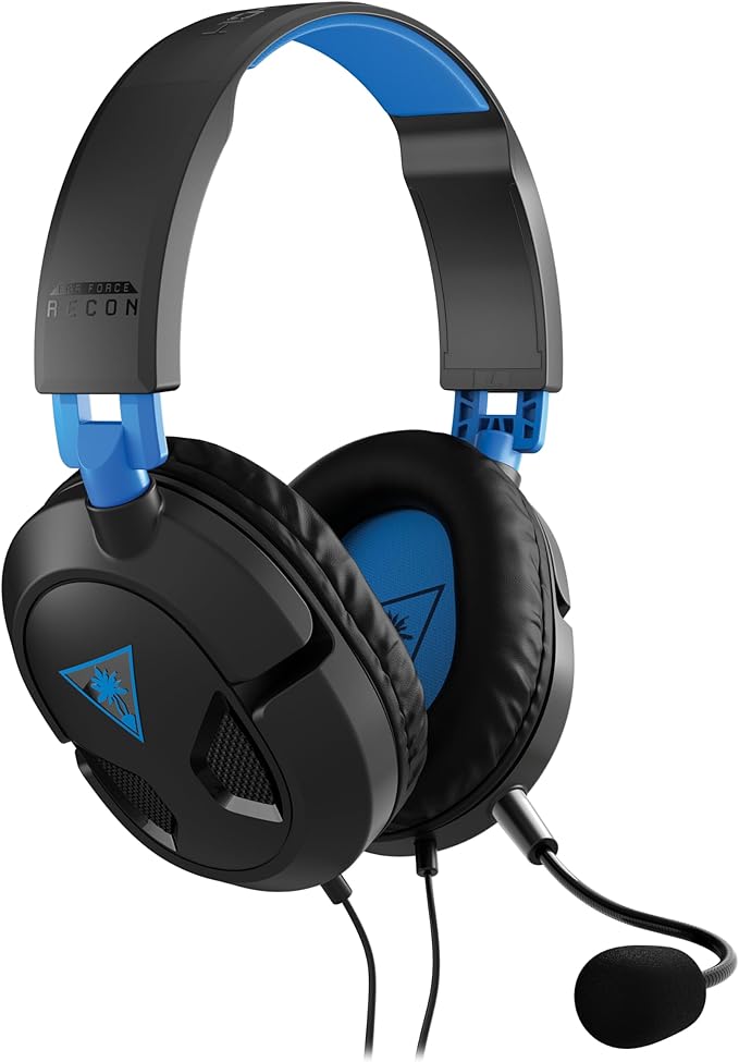 Turtle Beach Recon 50 PlayStation Gaming Headset - PS5, PS4, Xbox Series X, Xbox Series S, Xbox One, Mobile & PC with 3.5mm - Removable Mic, 40mm Speakers