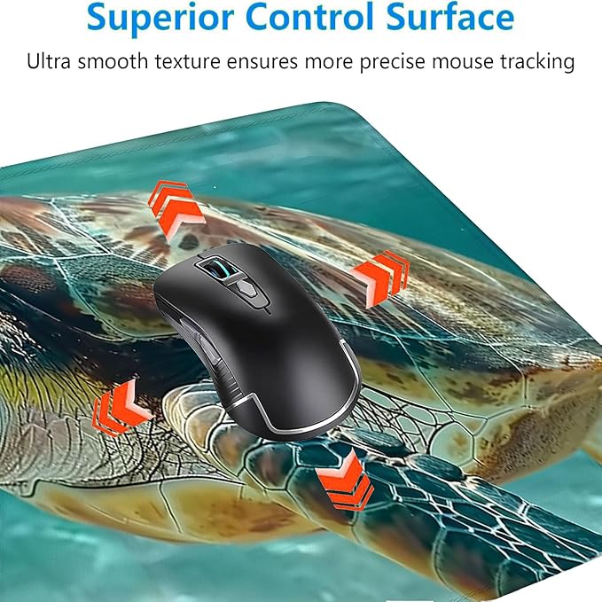 Sea Turtle Gaming Mouse Pad Cute Animal Ocean Beach XL Mouse Pad Large Mousepad Extended Laptop Keyboard Mat Gaming Desk Pad Mouse Mat 31.5"x11.8" Office Computer Keyboard Laptop Home
