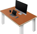 ZORESYN Large PU Leather Desk Pad 51.18x27.56 Inches, Waterproof Gaming Mouse Mat with Non-Slip Suede Base, Desk Blotter Protector for Office Home, Light Brown