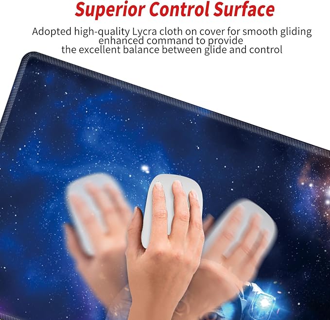 48x24 Mouse Pad Gaming Mousepad 48 Inch Desk Mat Giant Desk Pad Large Computer Mat XXXXL Space Cat Oversized Mouse Mat for Wireless Desktop Work