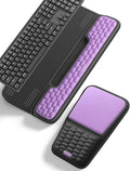 Vaydeer Keyboard Stand and Mouse Pad Set Wrist Rest, Computer Wrist Support Pad, Memory Foam Desk Cushion Mouse Support, Ergonomic Tilt Keyboard Riser Lift, Palm Hand Typing for Office, Home, Gaming