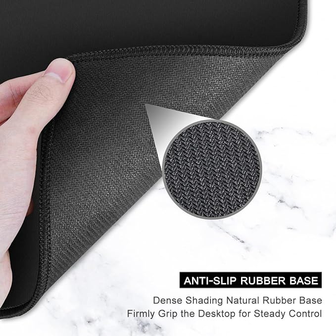 Auhoahsil Large Mouse Pad, XXL Desk Pad, Extened Mousepad 31.5" x 11.8", Non-Slip Rubber Base, Stitched Edges, Superior Surface, Gaming Keyboard Mat, Waterproof Desk Pad, Desert Leaves