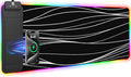 Mouse Pad with Foldable Phone Holder & Wireless Charger, XL RGB Gaming Mousepad 31.5"x11.8" Large Desk Mat for Keyboard, Home Desk Pad with Dual Qi Charging Station | 11 Colors & 5 Modes | Waterproof