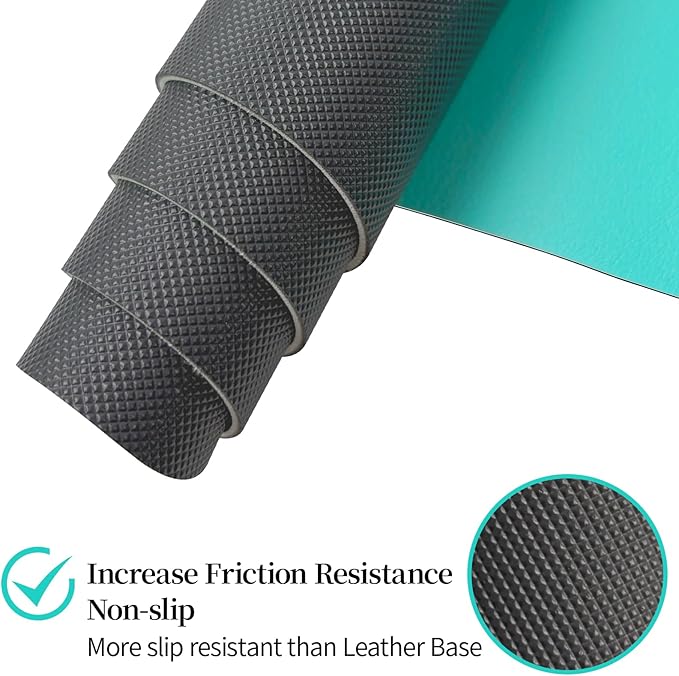 Non-Slip Desk Pad Mat, Leather Desk Mat for Desktop, Waterproof Green Computer Mouse Mat Desktop Protector for Office/Home, 23.6" x 13.7"