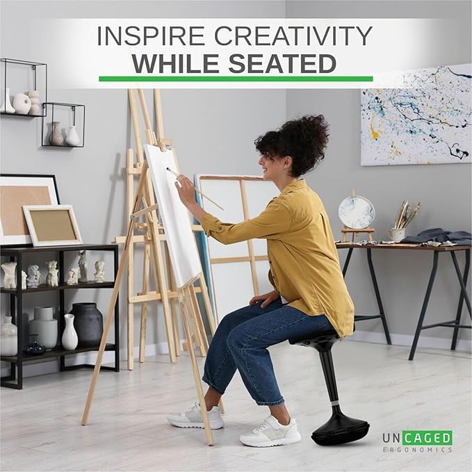 Wobble Stool Standing Desk, Flexible Seating Adjustable Office Ergonomic Seating, Wobble Stools for Alternative Classroom Seating, Active ADHD Chair, Wiggle Chairs