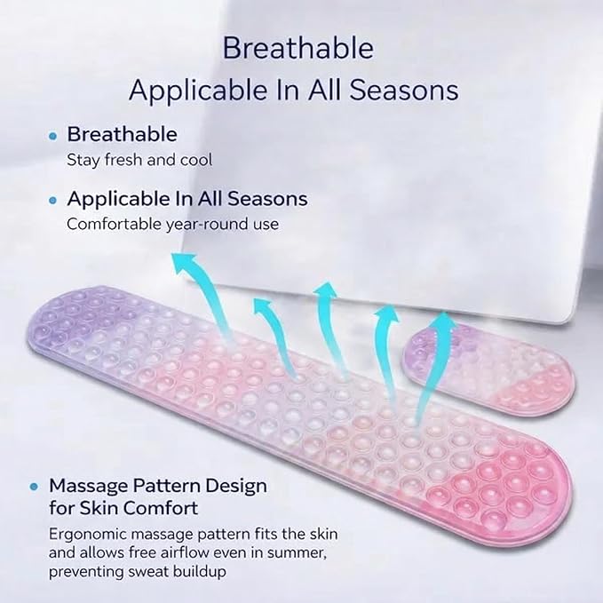 Cute Ergonomic Gel Jelly Wrist Rest for Office & Gaming, Support to Relieve Wrist Fatigue, Non-Slip Gel Pad for All-Day Typing Comfort, Won’t Flatten or Lose Shape After Long-Term Use