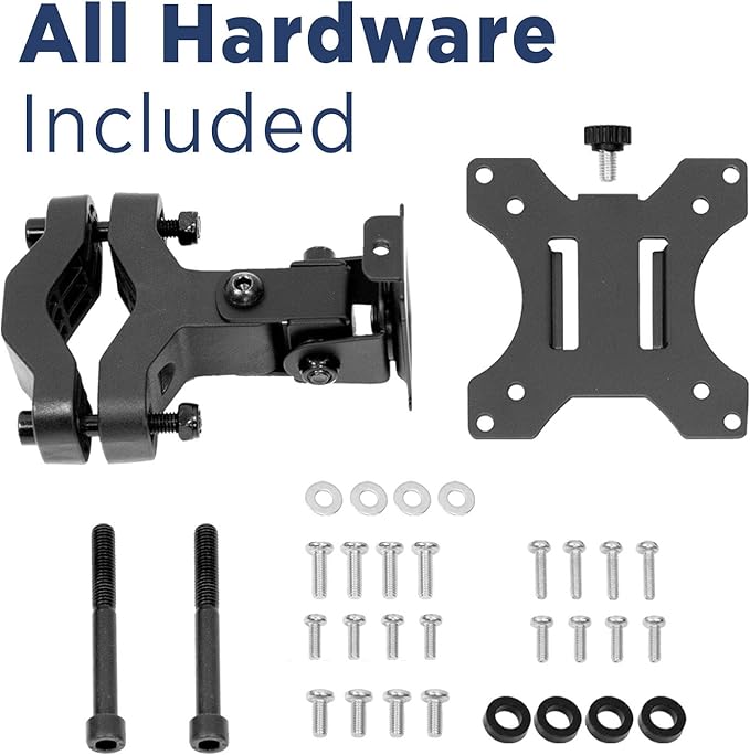 Mount-It! Universal VESA Pole Mount | Full Motion TV Pole Bracket | VESA 75 100 | Fits TVs or Monitors Up to 32 Inches
