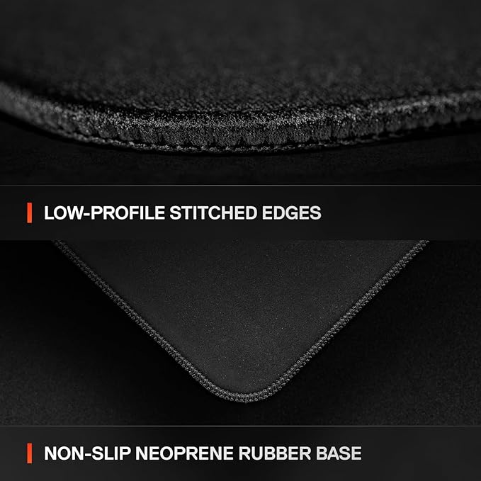 SteelSeries QcK XL Performance Balance Gaming Mousepad — Extra Density for a Smooth Glide — Low-Profile Edge Stitching — Non-Slip Neoprene Rubber Base — 15.75 x 34.43 inch — FPS, MOBAs, RTS, MMO