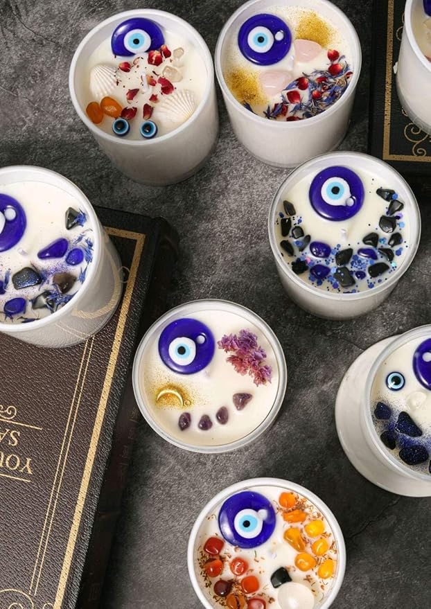 Evil Eye Candle - Unique Evil Eye Decor & Gifts | Protection Candle for Healing, Luck, Good Energy,Spiritual Protection | Ideal Gift for Home Meditation and Special Occasions