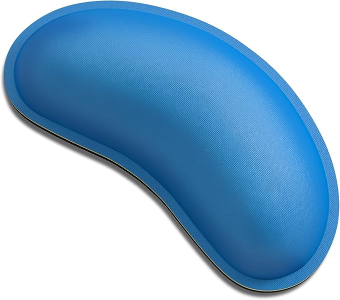 Dapesuom Mouse Wrist Rest, Ergonomic Memory Foam Mouse Wrist for Computer Desk Mats Support, Hand Rest Pad Cushion for Gaming, Office, Laptop, Men, Women, Pain Relief & Easy Typing, Dark Blue
