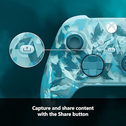 Xbox Wireless Controller Ice Breaker Special Edition - Wireless & Bluetooth Connectivity - New Hybrid D-Pad & Share Button - Featuring Textured Grip