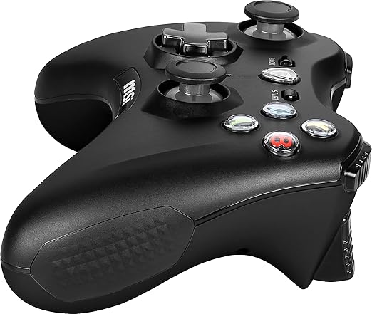 msi Force GC30V2 Wireless Gaming Controller, Dual Vibration Motors, Dual Connection Modes, Interchangable D-Pads, Compatible with PC & Android, Black