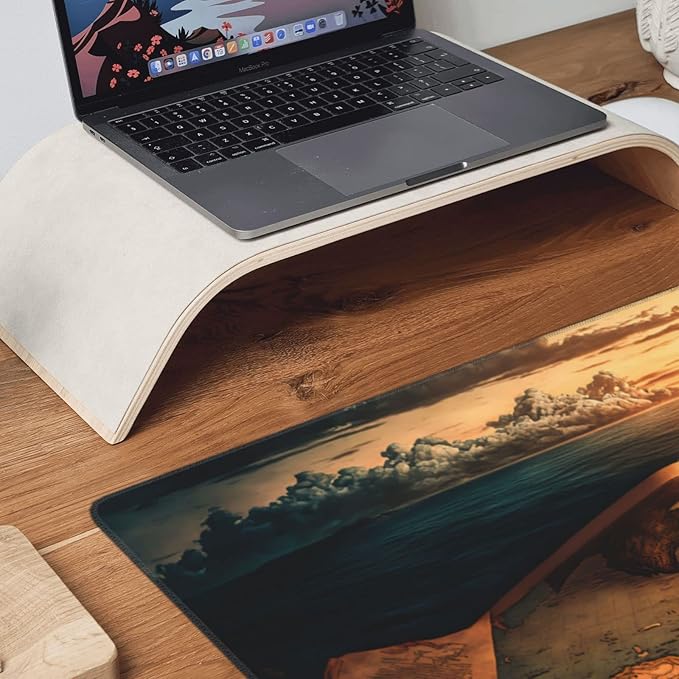 Gaming Mouse Pad,Large Mouse Pads for Desk,Non-Slip Rubber Base Extended Mousepad,XXL Keyboard Mouse Mat,Computer Keyboard Desk Pad with Stitched Edges,35.4x15.8inch,Antique World Map
