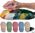 Ergonomic Raised Mouse Pad Wrist Support with Bilateral Slope Memory Foam Mousepad for Wrist Rest and Carpal Tunnel 11.8x7.9〃Colorful Lines