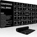 Baziabbo Office Desk Mat,Conference Call Bingo Mouse Pad for Virtual Meetings,Work from Home Computer Accessory，Non-Slip Desk Pad with Stitched Edges for Computer (Bingo)
