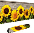 Blooming Sunflowers Non-Slip Rubber Large Mouse pad for Desk,Large Gaming Mouse Pad XXL Extended Mouse pad with Stitched Edges Non-Slip Base Water Resist Pad Desk Mat 35.4x15.7inch