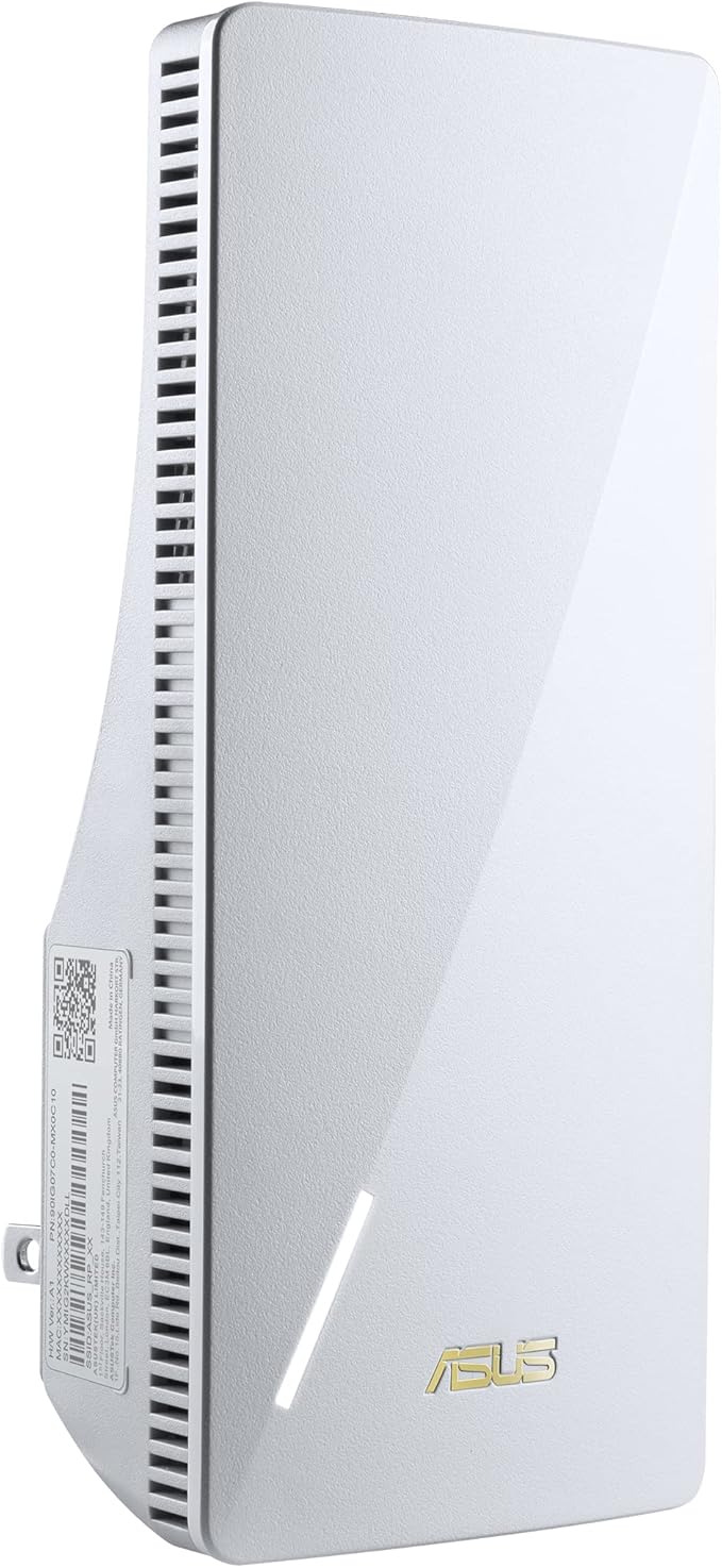 ASUS RP-AX58 AX3000 Dual Band WiFi 6 (802.11ax) Range Extender, AiMesh Extender for Seamless mesh WiFi; Works with Any WiFi Router