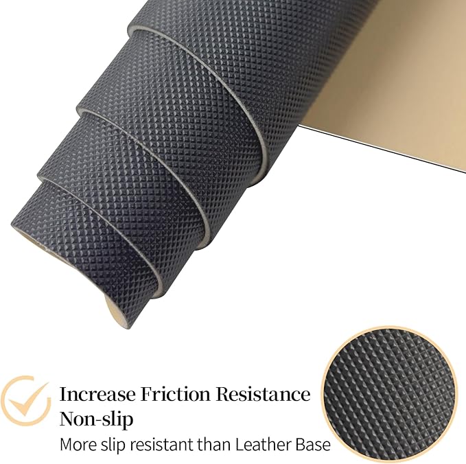 Non-Slip Desk Pad Mat, Leather Desk Mat for Desktop Latte, Waterproof Computer Mouse Mat Desktop Protector for Office/Home, 23.6" x 13.7"