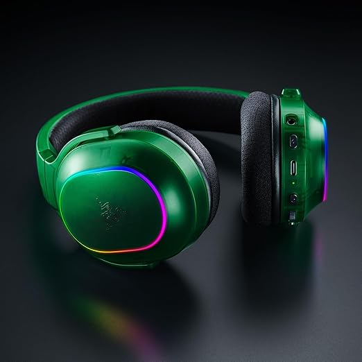 Razer Barracuda X Chroma Wireless Gaming Headset: 2.4GHz Wireless & Bluetooth - Lightweight - RGB - 40mm Drivers - Cardioid Mic - 70 Hr Battery - For PC, Mac, PS5, Switch 2, Smartphone - Phantom Green