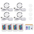 Bulto 4Pcs LED Lamp Kit 001 16 Color for Bambu Lab 3D Printing, RGB Remote Control DIY LED Light Kit - Monitor Light Bar for Bambu Lab Makerworld/Anycubic/Makeronline, 5V USB Powered