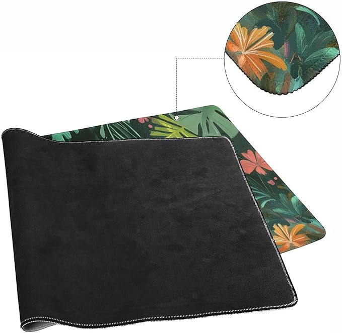 Large Ergonomic Gaming Mouse Pad Playful Baby Elephant - Fun Safari Animal Theme with Non-Slip Base Water-Resistant Surface and Stitched Edges 40x90cm