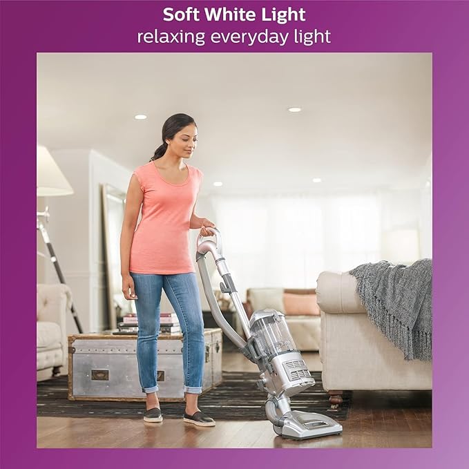 PHILIPS LED 65W BR30 3-Pack Basic Soft White (2700K) 650 Lumen (9W = 65W) Frosted Flicker-Free Light Bulbs