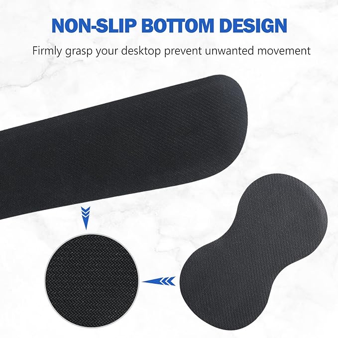 AIMSA Keyboard Wrist Rest Support + Mouse Pad + Mouse Wrist Rest + Coaster, Ergonomic Memory Foam Anti-Slip Rubber Base 4 PCS Set Easy Typing Pain Relief, Galaxy Nebula Universe