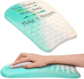 Ergonomic Sloped Mouse Pad with Massage Wrist Rest, Wrist Mouse pad with Memory Foam Non-Slip PU Base, Mouse Pad with Wrist Support for Wireless Mouse & Desk, Y Make it Happen